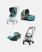 Carucior 3 in 1 Landou MIOS Lux WE THE BEST BLUE | mid turquoise + Cadru Carucior pentru Copii Mios Matt Black + Scoica Auto CLOUD T I-SIZE WE THE BEST BLUE | mid turquoise + Parte Sport Carucior MIOS WE THE BEST BLUE | mid turquoise Cybex Fashion - imagine 2