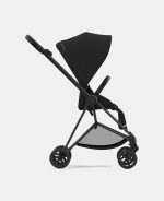 Carucior 2 in 1 Landou MIOS Lux SIMPLY FLOWERS PINK | light pink + Cadru Carucior pentru Copii Mios Matt Black + Parte Sport Carucior MIOS SIMPLY FLOWERS PINK | light pink Cybex Fashion - imagine 11