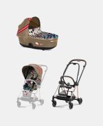 Carucior 2 in 1 Landou MIOS Lux One Love | multicolor + Cadru Carucior pentru Copii Mios Rosegold + Parte Sport Carucior MIOS One Love | multicolor Cybex Fashion - imagine 2