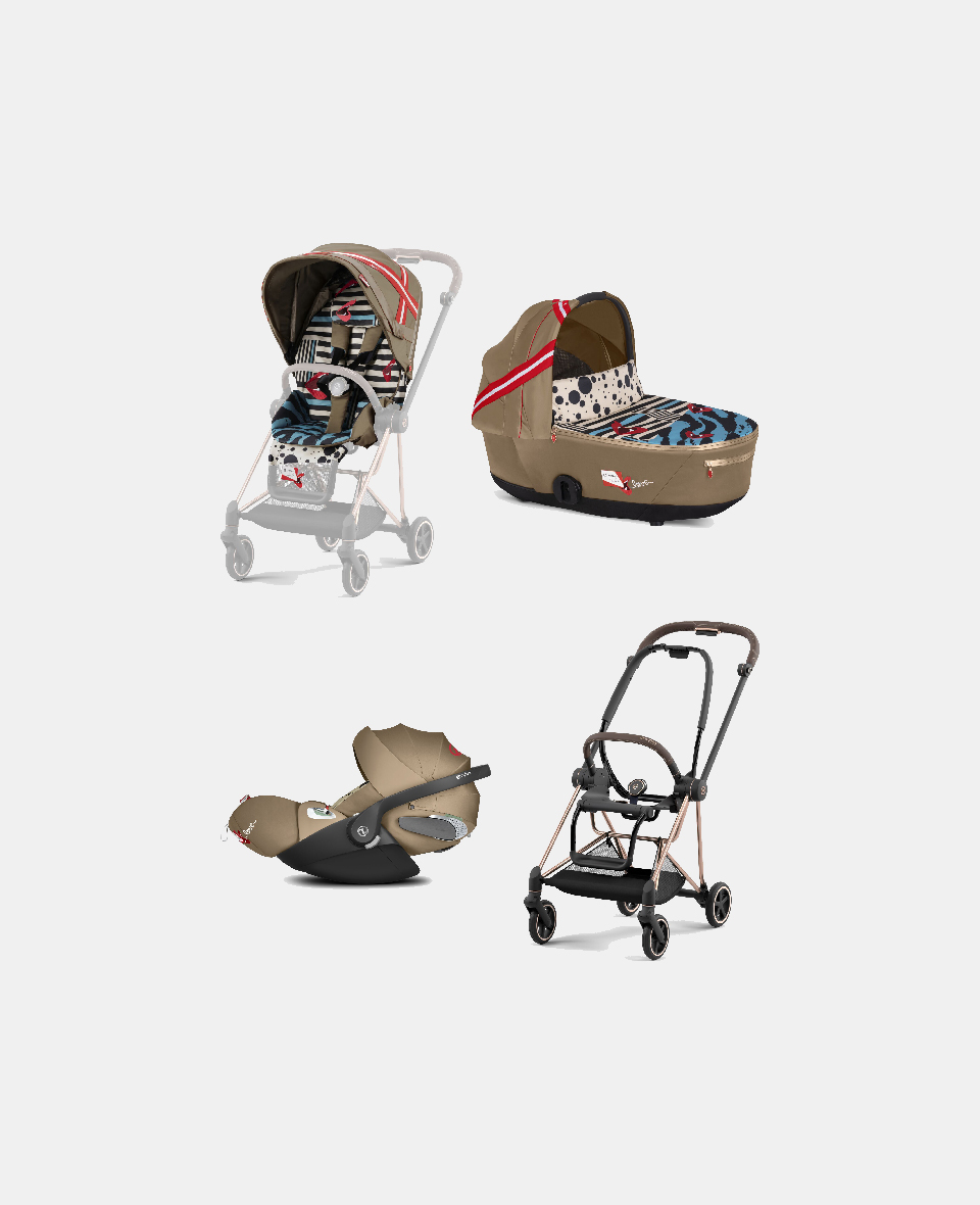 521002525-522000755-523000315-521002765.jpg Carucior 3 in 1 Landou MIOS Lux One Love | multicolor + Cadru Carucior pentru Copii Mios Rosegold + Scoica Auto CLOUD T I-SIZE One Love | multicolor + Parte Sport Carucior MIOS One Love | multicolor Cybex Fashion - imagine 1