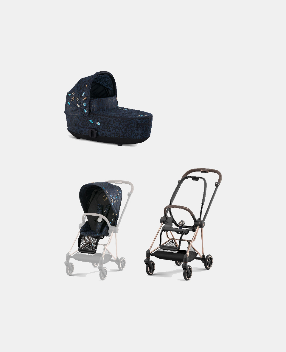 521002525-522000783-521002867.jpg Carucior 2 in 1 Landou MIOS Lux Jewels of Nature | dark blue + Cadru Carucior pentru Copii Mios Rosegold + Parte Sport Carucior MIOS Jewels of Nature | Dark Blue Cybex Fashion - imagine 1