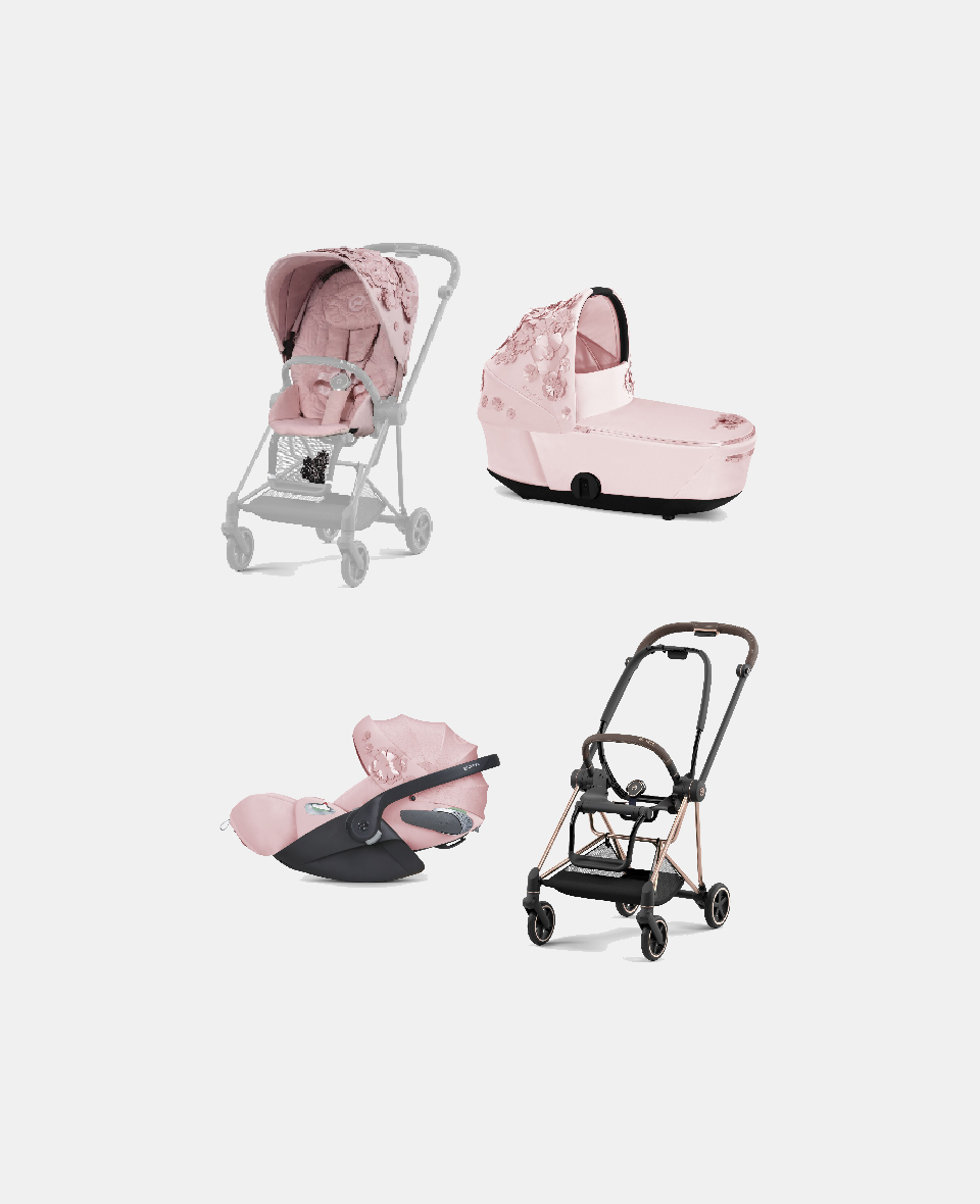 521002525-522000789-523000267-521002871.jpg Carucior 3 in 1 Landou MIOS Lux SIMPLY FLOWERS PINK | light pink + Cadru Carucior pentru Copii Mios Rosegold + Scoica Auto CLOUD T I-SIZE SIMPLY FLOWERS PINK | light pink + Parte Sport Carucior MIOS SIMPLY FLOWERS PINK | light pink Cybex Fashion - imagine 1