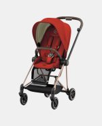 Carucior 2 in 1 : Cadru Carucior pentru Copii Mios Chrome Brown + Landou Mios Lux Autumn Gold + Parte Sport Carucior MIOS Autumn Gold Cybex Platinum - imagine 13