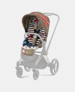 Carucior 2 in 1 Parte Sport Carucior Priam Design Collaborations One Love + Cadru Carucior pentru Copii Priam Chrome Black + Scoica Auto CLOUD T I-SIZE One Love | multicolor Cybex Platinum - imagine 11