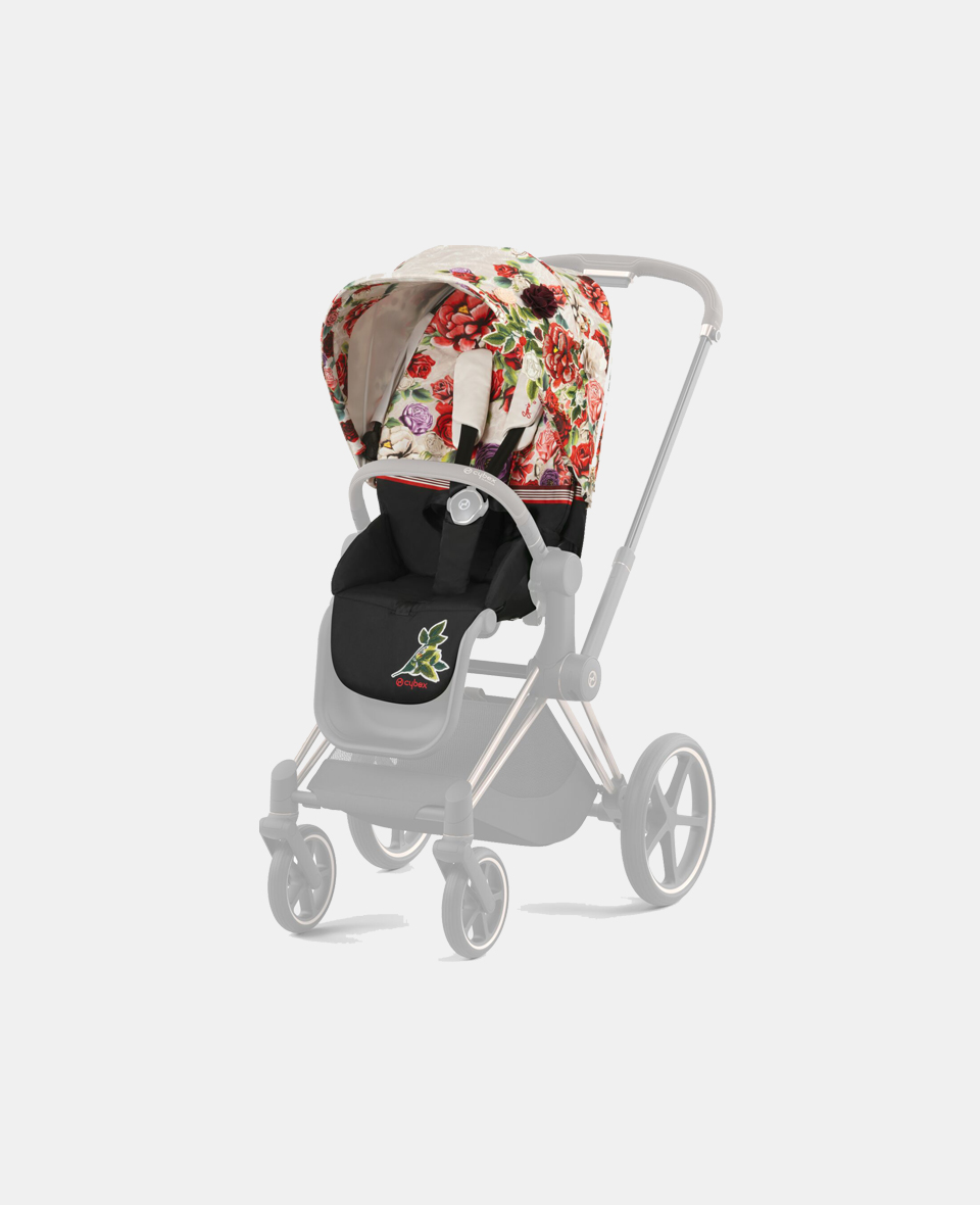 521002813.jpg Parte Sport Carucior Priam Fashion Collections Spring Blossom Light Cybex Platinum - imagine 1