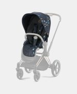 Carucior 2 in 1 Landou Priam Lux pentru căruciorul Priam Fashion Collections Jewels of Nature | dark blue + Cadru Carucior pentru Copii Priam Chrome Brown + Parte Sport Carucior Priam Fashion Collections Jewels of Nature Dark Blue Cybex Fashion - imagine 16