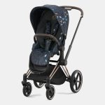 Carucior Sport Priam: Parte Sport Carucior Priam Fashion Collections Jewels of Nature + Cadru Carucior pentru Copii Priam Chrome Brown Cybex Platinum