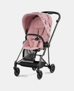 Carucior 2 in 1 Landou MIOS Lux SIMPLY FLOWERS PINK | light pink + Cadru Carucior pentru Copii Mios Rosegold + Parte Sport Carucior MIOS SIMPLY FLOWERS PINK | light pink Cybex Fashion - imagine 4