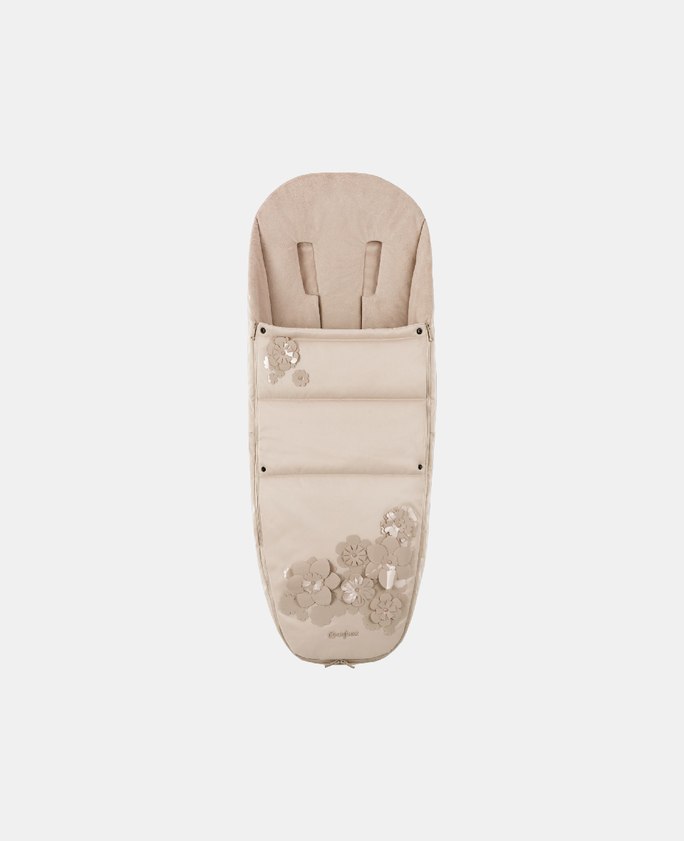 522000057.jpg Manșon pentru picioare SIMPLY FLOWERS BEIGE | mid beige Cybex Platinum - imagine 1