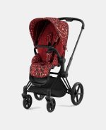 Parte Sport Carucior PRIAM Rosenrot Red | dark red Cybex Platinum - imagine 3