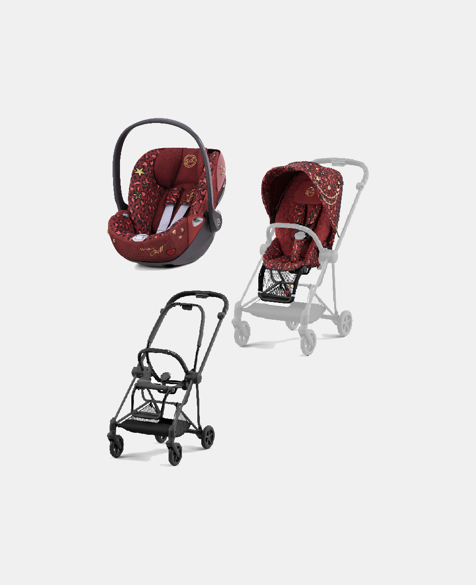522000367-521002519-523000303.jpg Carucior 2 in 1 Parte Sport Carucior MIOS Rosenrot Red | dark red + Cadru Carucior pentru Copii Mios Matt Black + Scoica Auto CLOUD T I-SIZE Rosenrot Red | dark red Cybex Platinum - imagine 1