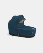 Carucior Nou Nascut Mios: Cadru Carucior pentru Copii Mios Rosegold + Landou Mios Lux Mountain Blue Cybex Platinum - imagine 6