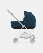 Carucior Nou Nascut Mios: Cadru Carucior pentru Copii Mios Rosegold + Landou Mios Lux Mountain Blue Cybex Platinum - imagine 10