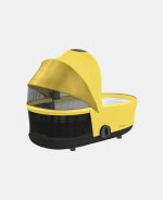 Carucior Nou Nascut Mios: Cadru Carucior pentru Copii Mios Chrome Black + Landou Mios Lux Mustard Yellow Cybex Platinum - imagine 8