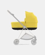 Carucior Nou Nascut Mios: Cadru Carucior pentru Copii Mios Chrome Black + Landou Mios Lux Mustard Yellow Cybex Platinum - imagine 10