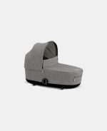 Carucior Nou Nascut Mios: Cadru Carucior pentru Copii Mios Chrome Brown + Landou Mios Lux Manhattan Grey Plus Cybex Platinum - imagine 3