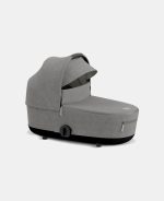 Carucior Nou Nascut Mios: Cadru Carucior pentru Copii Mios Chrome Brown + Landou Mios Lux Manhattan Grey Plus Cybex Platinum - imagine 6