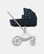 Carucior 2 in 1 Landou Priam Lux pentru căruciorul Priam Fashion Collections Jewels of Nature | dark blue + Cadru Carucior pentru Copii Priam Chrome Brown + Parte Sport Carucior Priam Fashion Collections Jewels of Nature Dark Blue Cybex Fashion - imagine 15