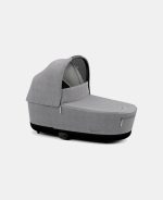 Carucior Nou Nascut Electric E-Priam: Cadru Cărucior pentru Copii e-Priam Chrome Brown + Landou PRIAM Lux Manhattan Grey Plus Cybex Platinum - imagine 5