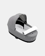Carucior Nou Nascut Electric E-Priam: Cadru Cărucior pentru Copii e-Priam Chrome Brown + Landou PRIAM Lux Manhattan Grey Plus Cybex Platinum - imagine 6
