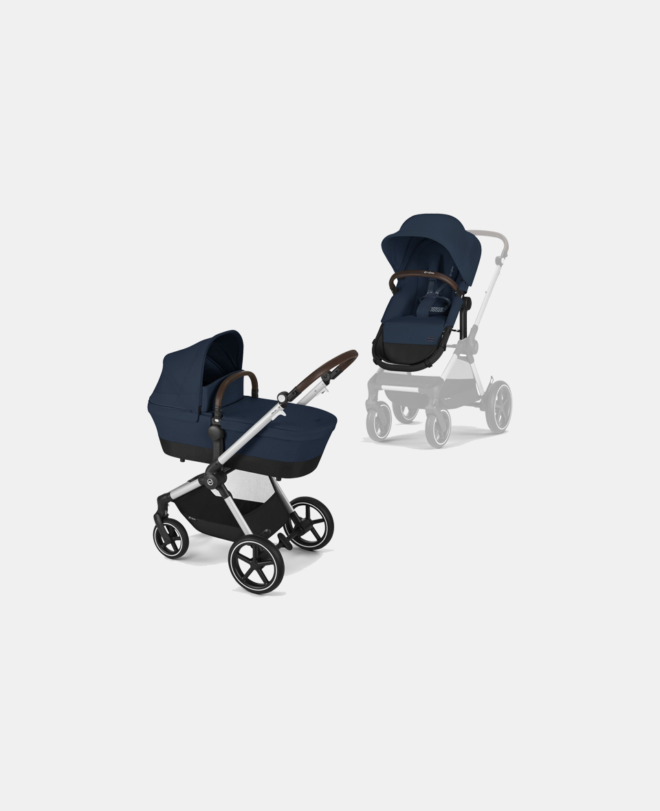 522003859.jpg Cărucior pentru copii EOS LUX SLV Ocean Blue Cybex Gold - imagine 1