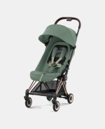 Carucior Coya Leaf Green cadru Rosegold Cybex Platinum - imagine 4