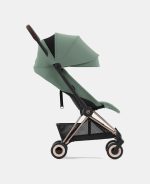 Carucior Coya Leaf Green cadru Rosegold Cybex Platinum - imagine 6
