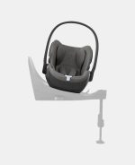 Carucior 2 in 1 : Cadru Carucior pentru Copii Mios Matt Black + Parte Sport Carucior MIOS Mirage Grey + Scoică Auto pentru Copii Cloud T i-Size Comfort Mirage Grey Cybex Platinum - imagine 20