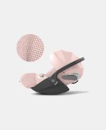 Carucior 3 in 1 Cadru Carucior pentru Copii Mios Chrome Brown + Parte Sport Carucior MIOS Peach Pink + Landou Mios Lux Peach Pink + Scoică Auto pentru Copii Cloud T i-Size Plus Peach Pink Cybex Platinum - imagine 5