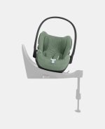 Carucior 2 in 1 : Cadru Carucior pentru Copii Mios Chrome Brown + Parte Sport Carucior MIOS Leaf Green + Scoică Auto pentru Copii Cloud T i-Size Plus Leaf Green Cybex Platinum - imagine 19