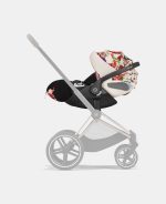 Carucior 3 in 1 Landou Priam Lux pentru căruciorul Priam Fashion Collections Spring Blossom Light + Cadru Carucior pentru Copii Priam Chrome Brown + Scoica Auto CLOUD T I-SIZE Spring Blossom Light | light beige + Parte Sport Carucior Priam Fashion Collections Spring Blossom Light Beige Cybex Fashion - imagine 22