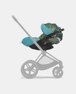 Carucior 2 in 1 Landou MIOS Lux WE THE BEST BLUE | mid turquoise + Cadru Carucior pentru Copii Mios Chrome Black + Scoica Auto CLOUD T I-SIZE WE THE BEST BLUE | mid turquoise Cybex Platinum - imagine 20