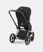 Carucior 2 in 1 Cadru Cărucior pentru Copii e-Priam Matt Black + Landou PRIAM Lux Sepia Black + Parte Sport Carucior Priam Sepia Black Cybex Platinum - imagine 21