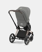 Carucior 2 in 1 Cadru Cărucior pentru Copii e-Priam Rosegold + Parte Sport Carucior Priam Mirage Grey + Scoică Auto pentru Copii Cloud T i-Size Plus Mirage Grey Cybex Platinum Cybex Platinum - imagine 14