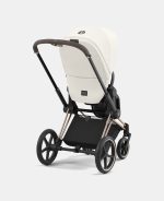 Carucior 2 in 1 Cadru Carucior pentru Copii Priam Chrome Black + Parte Sport Carucior Priam Off White + Scoică Auto pentru Copii Cloud T i-Size Plus Platinum White Cybex Platinum - imagine 14