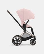 Carucior 2 in 1 Cadru Cărucior pentru Copii e-Priam Chrome Brown + Landou PRIAM Lux Peach Pink Cybex Platinum + Parte Sport Carucior Priam Peach Pink - imagine 17