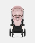 Carucior 2 in 1 Cadru Cărucior pentru Copii e-Priam Chrome Brown + Landou PRIAM Lux Peach Pink Cybex Platinum + Parte Sport Carucior Priam Peach Pink - imagine 18
