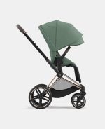 Carucior 2 in 1 Cadru Carucior pentru Copii Priam Chrome Black + Landou PRIAM Lux Leaf Green + Parte Sport Carucior Priam Leaf Green Cybex Platinum - imagine 18