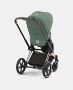 Carucior 2 in 1 Cadru Carucior pentru Copii Priam Chrome Black + Landou PRIAM Lux Leaf Green + Parte Sport Carucior Priam Leaf Green Cybex Platinum - imagine 20
