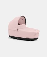 Carucior 2 in 1 Cadru Carucior pentru Copii Priam Matt Black + Landou PRIAM Lux Peach Pink + Parte Sport Carucior Priam Peach Pink Cybex Platinum - imagine 5