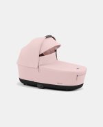 Carucior 2 in 1 Cadru Carucior pentru Copii Priam Matt Black + Landou PRIAM Lux Peach Pink + Parte Sport Carucior Priam Peach Pink Cybex Platinum - imagine 9