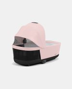 Carucior 2 in 1 Cadru Carucior pentru Copii Priam Matt Black + Landou PRIAM Lux Peach Pink + Parte Sport Carucior Priam Peach Pink Cybex Platinum - imagine 11
