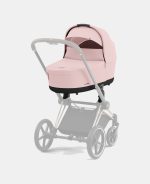 Carucior 2 in 1 Cadru Carucior pentru Copii Priam Matt Black + Landou PRIAM Lux Peach Pink + Parte Sport Carucior Priam Peach Pink Cybex Platinum - imagine 12