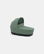 Carucior 2 in 1 Cadru Carucior pentru Copii Priam Chrome Black + Landou PRIAM Lux Leaf Green + Parte Sport Carucior Priam Leaf Green Cybex Platinum - imagine 8