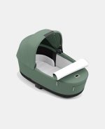 Carucior 2 in 1 Cadru Carucior pentru Copii Priam Chrome Black + Landou PRIAM Lux Leaf Green + Parte Sport Carucior Priam Leaf Green Cybex Platinum - imagine 9