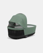 Carucior 2 in 1 Cadru Carucior pentru Copii Priam Chrome Black + Landou PRIAM Lux Leaf Green + Parte Sport Carucior Priam Leaf Green Cybex Platinum - imagine 12