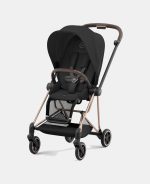 Carucior 2 in 1 : Cadru Carucior pentru Copii Mios Chrome Brown + Landou Mios Lux Sepia Black + Parte Sport Carucior MIOS Sepia Black Cybex Platinum - imagine 14