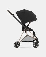 Carucior 2 in 1 : Cadru Carucior pentru Copii Mios Chrome Brown + Landou Mios Lux Sepia Black + Parte Sport Carucior MIOS Sepia Black Cybex Platinum - imagine 17