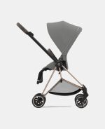Carucior 2 in 1 : Cadru Carucior pentru Copii Mios Matt Black + Parte Sport Carucior MIOS Mirage Grey + Scoică Auto pentru Copii Cloud T i-Size Comfort Mirage Grey Cybex Platinum - imagine 9