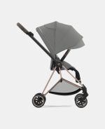 Carucior 2 in 1 : Cadru Carucior pentru Copii Mios Matt Black + Parte Sport Carucior MIOS Mirage Grey + Scoică Auto pentru Copii Cloud T i-Size Comfort Mirage Grey Cybex Platinum - imagine 11